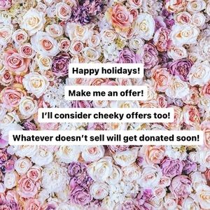 Happy holidays! Make an offer! I’ll consider cheeky offers too :)